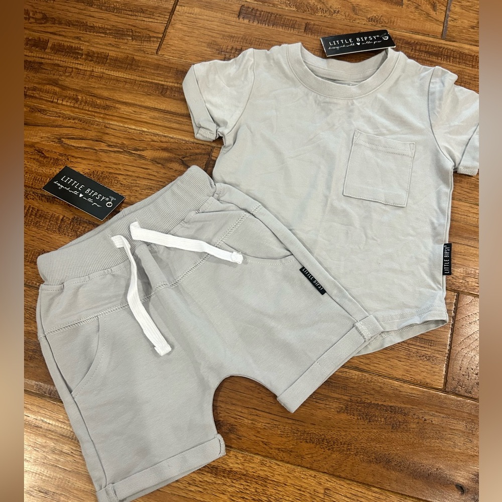 Little Bipsy Pocket Tee & Short Matching Set